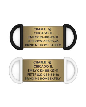 Адресник для собак 19mm gold