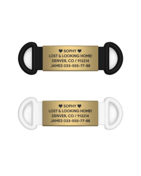 Адресник 13mm gold