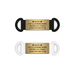 Адресник 13mm gold