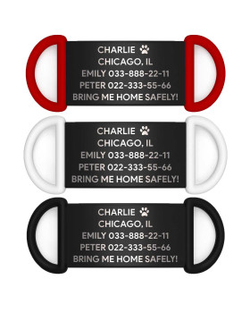 Адресник для собак 19mm black