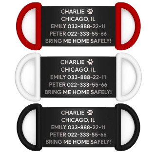 Адресник для собак 19mm black Адресник для собак 19mm black