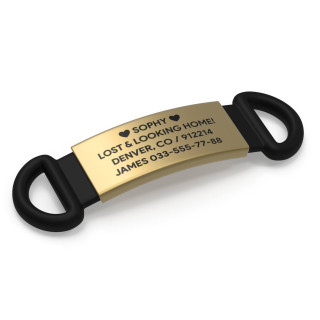 Адресник 13mm gold-foto3