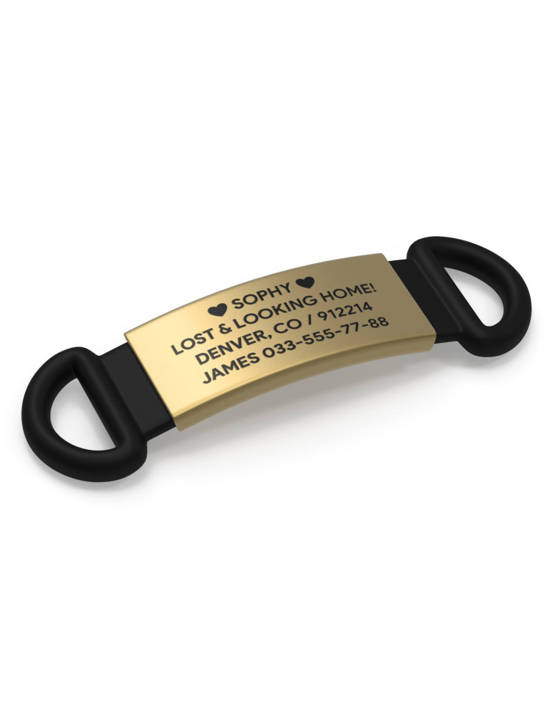 Адресник 13mm gold-foto3