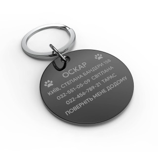 Адресник для собак round-foto4